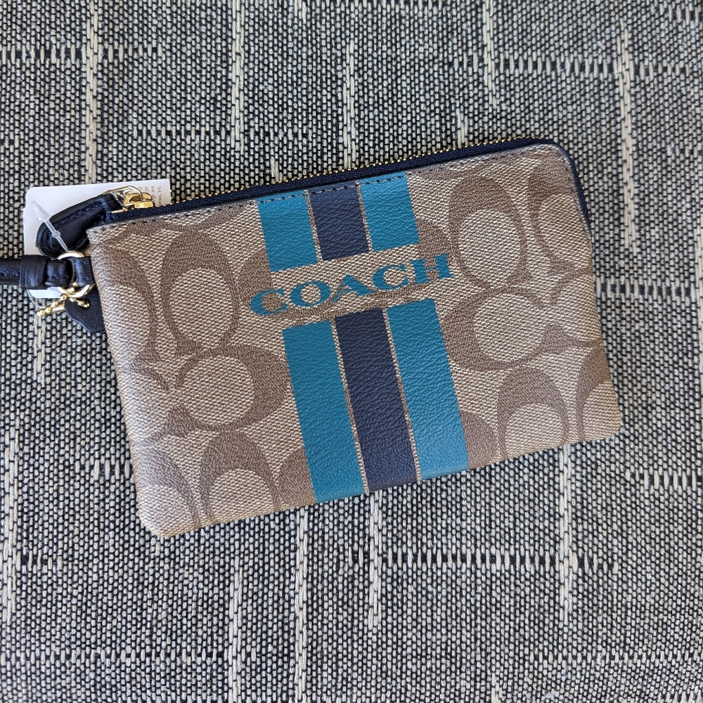 Authentic Coach Logo Wristlet (NWT)